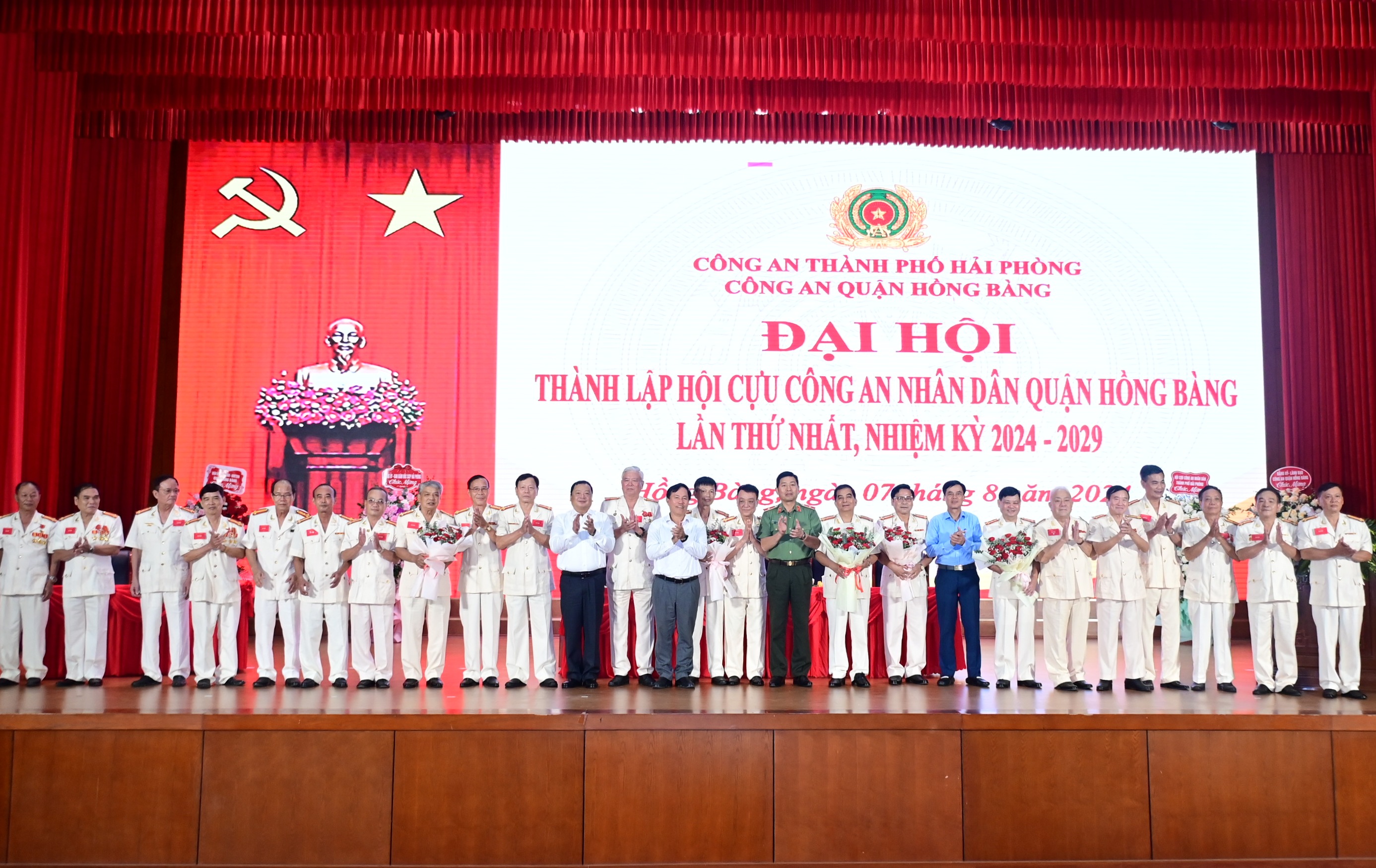 Tổ chức thành công Đại hội thành lập Hội cựu Công an nhân dân quận Hồng Bàng nhiệm kỳ 2024 -2029